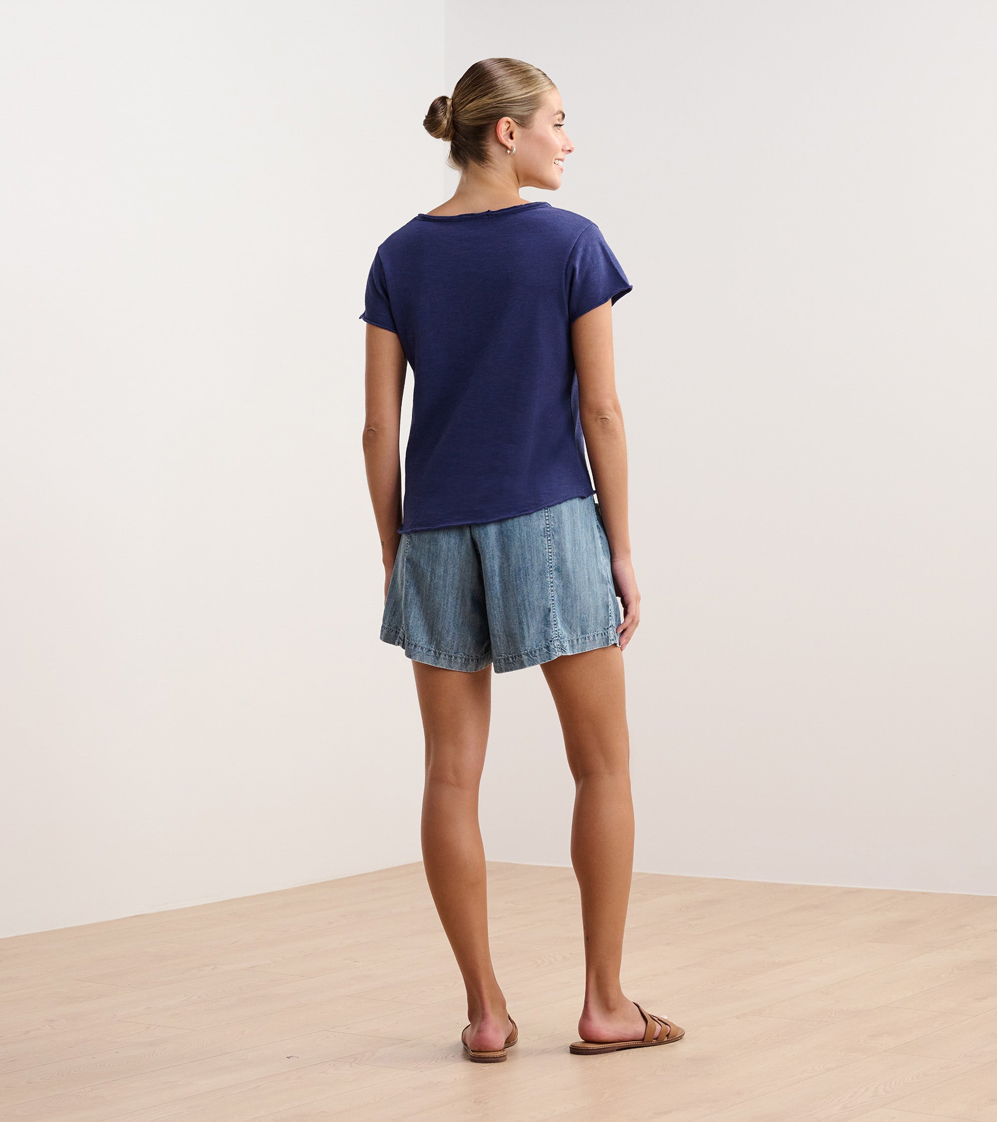 Sadie V-Neck Tee - Patriot Blue | Hatley Outlet Women