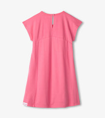 Girls Pink Butterfly A-Line Panel Dress | Hatley For Girls