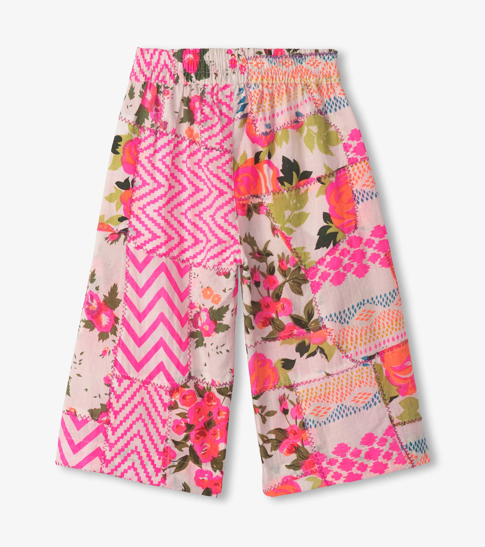 Girls Floral Patchwork Cropped Culottes | Hatley