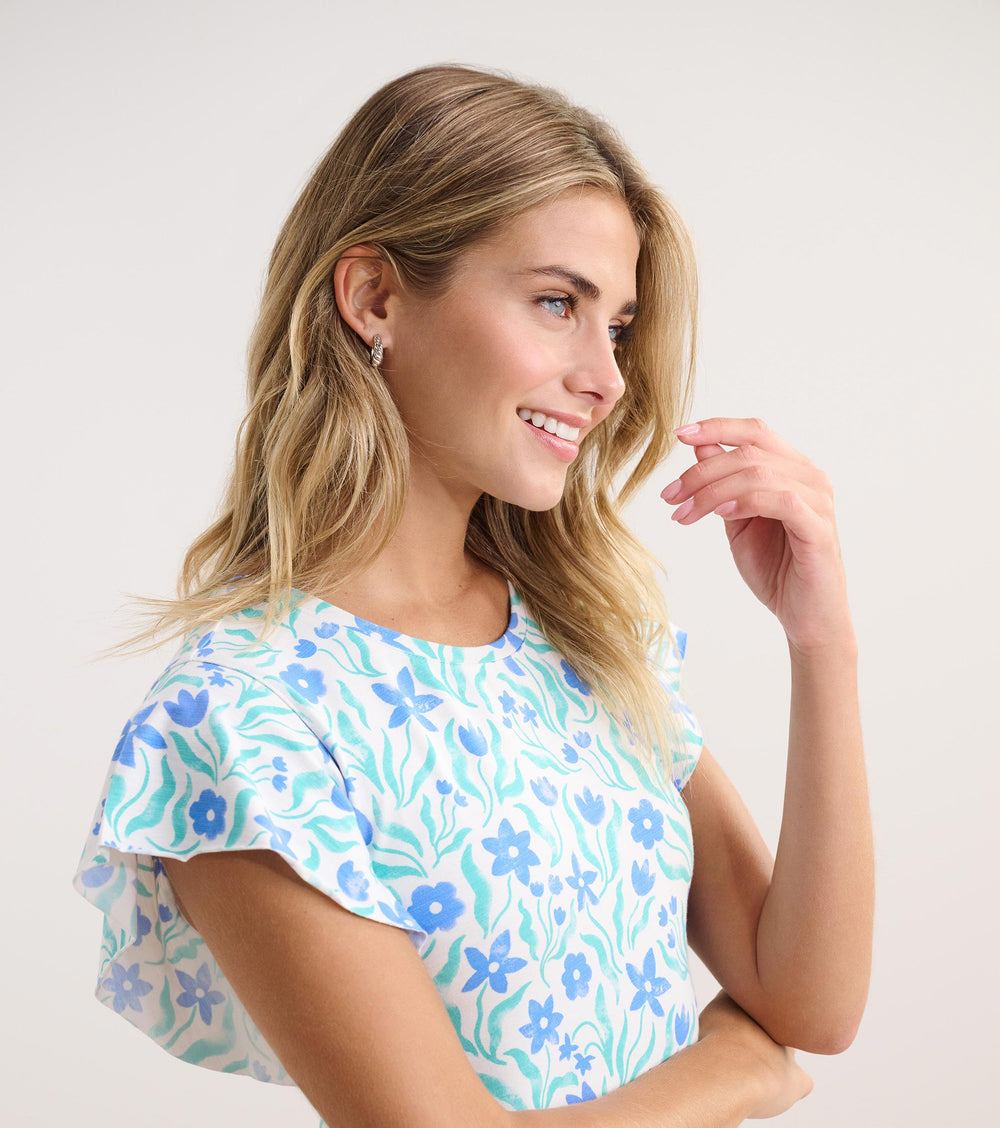 Carlie Dress - Painted Flowers | Hatley Women