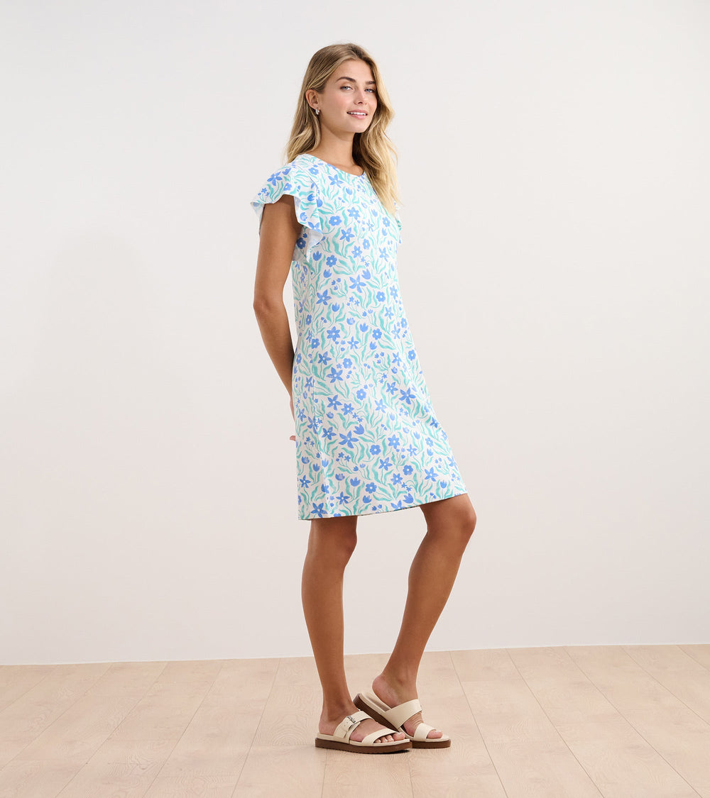 Carlie Dress - Painted Flowers | Hatley Women