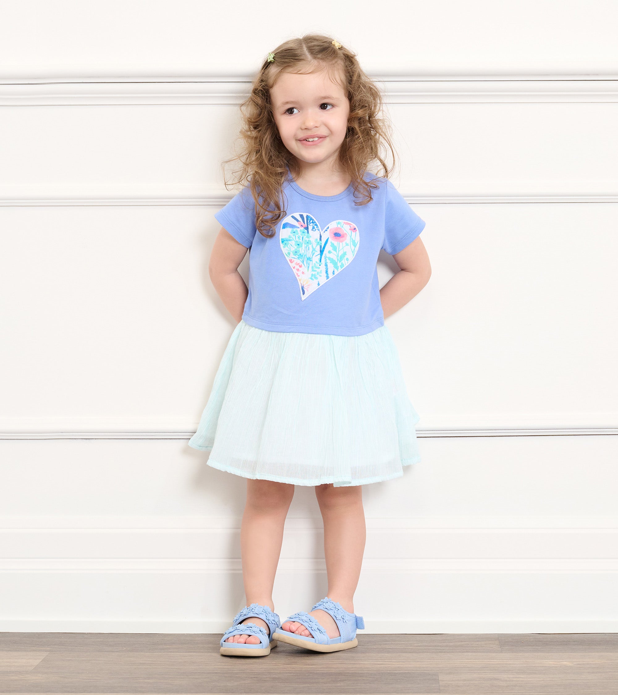 Baby & Toddler Girls Wild Flower Heart Layered Dress | Hatley