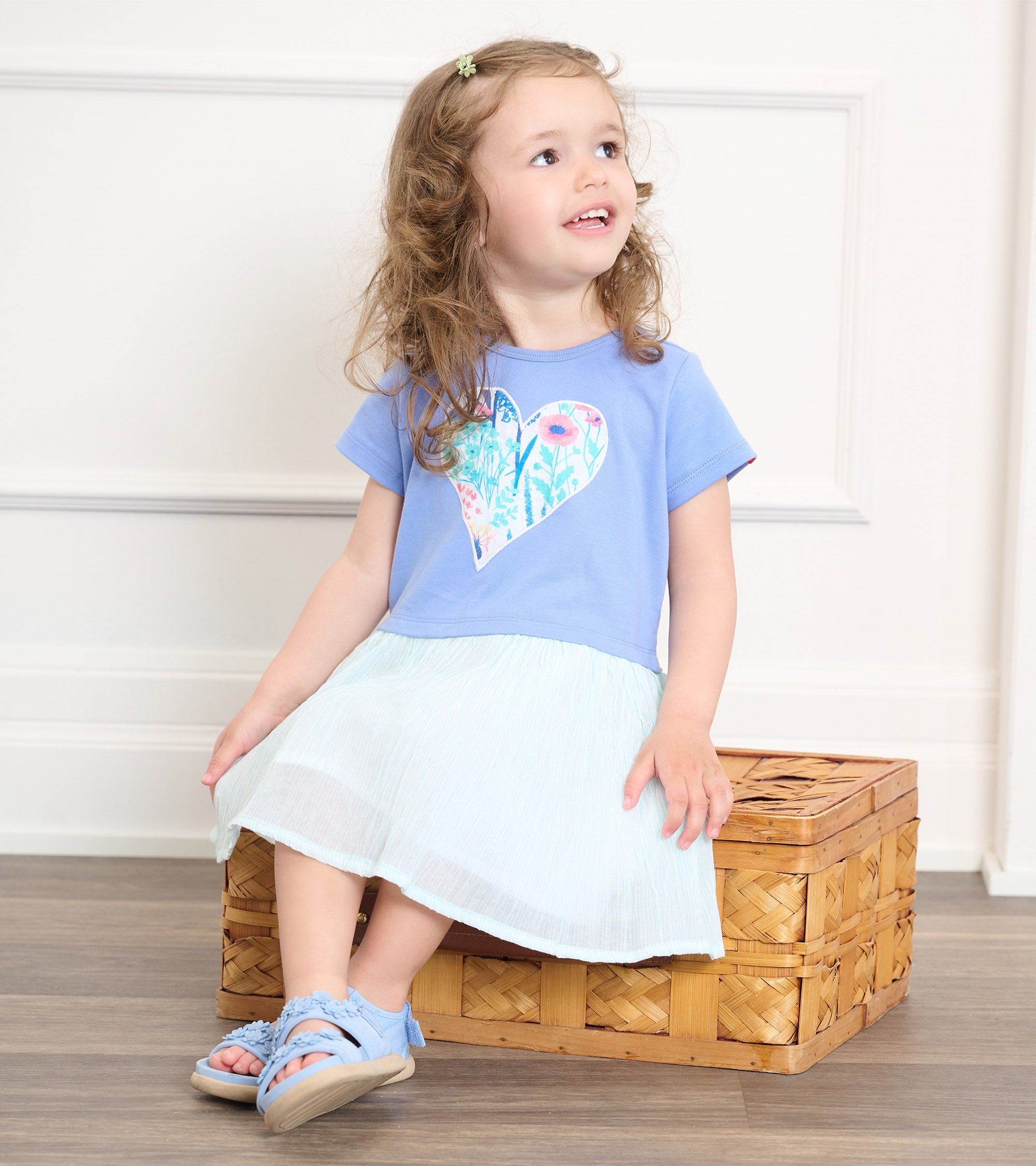 Baby & Toddler Girls Wild Flower Heart Layered Dress | Hatley