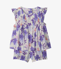 Baby & Toddler Girls Painted Magnolias Pin Tuck Tup & Bloomer Set | Hatley Sale Baby & Toddler