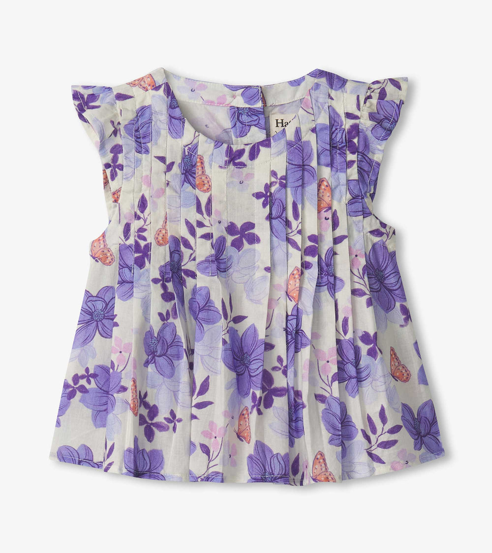 Baby & Toddler Girls Painted Magnolias Pin Tuck Tup & Bloomer Set | Hatley Sale Baby & Toddler