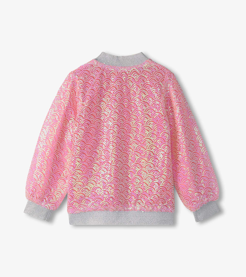 Girls Pearl Mermaid Sequined Bomber Jacket | Hatley Onsale Girls