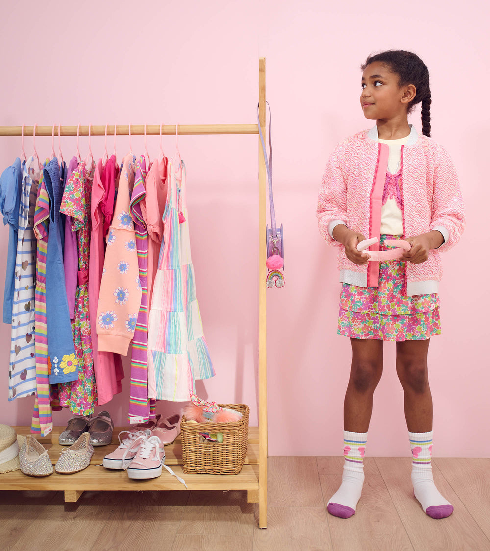 Girls Pearl Mermaid Sequined Bomber Jacket | Hatley Onsale Girls