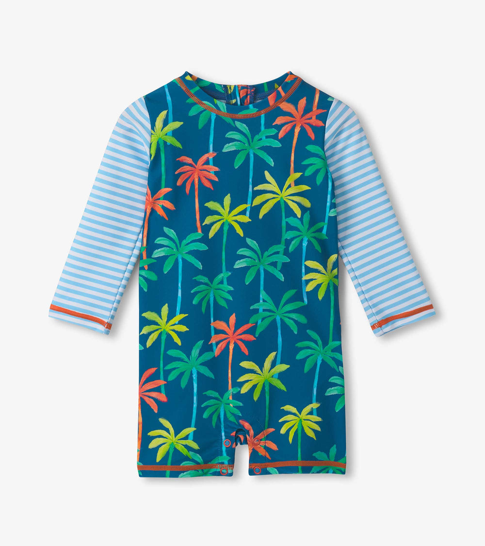 Baby Boys Printed Palms One-Piece Rashguard | Hatley Baby & Toddler