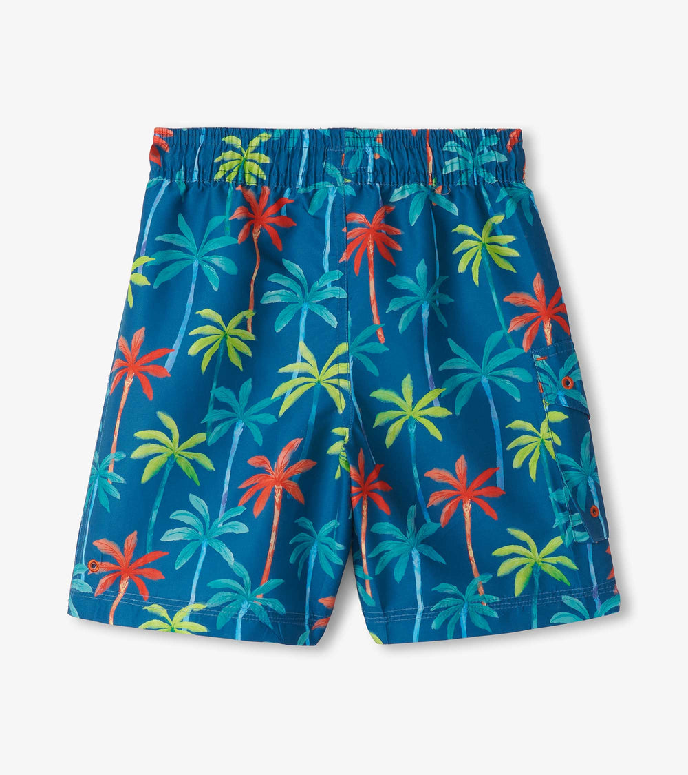 Boys Printed Palms Board Shorts | Hatley Outlet Boys