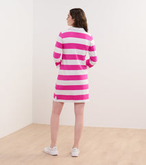 Taylor Dress - Preppy Pink Stripes | Hatley Women