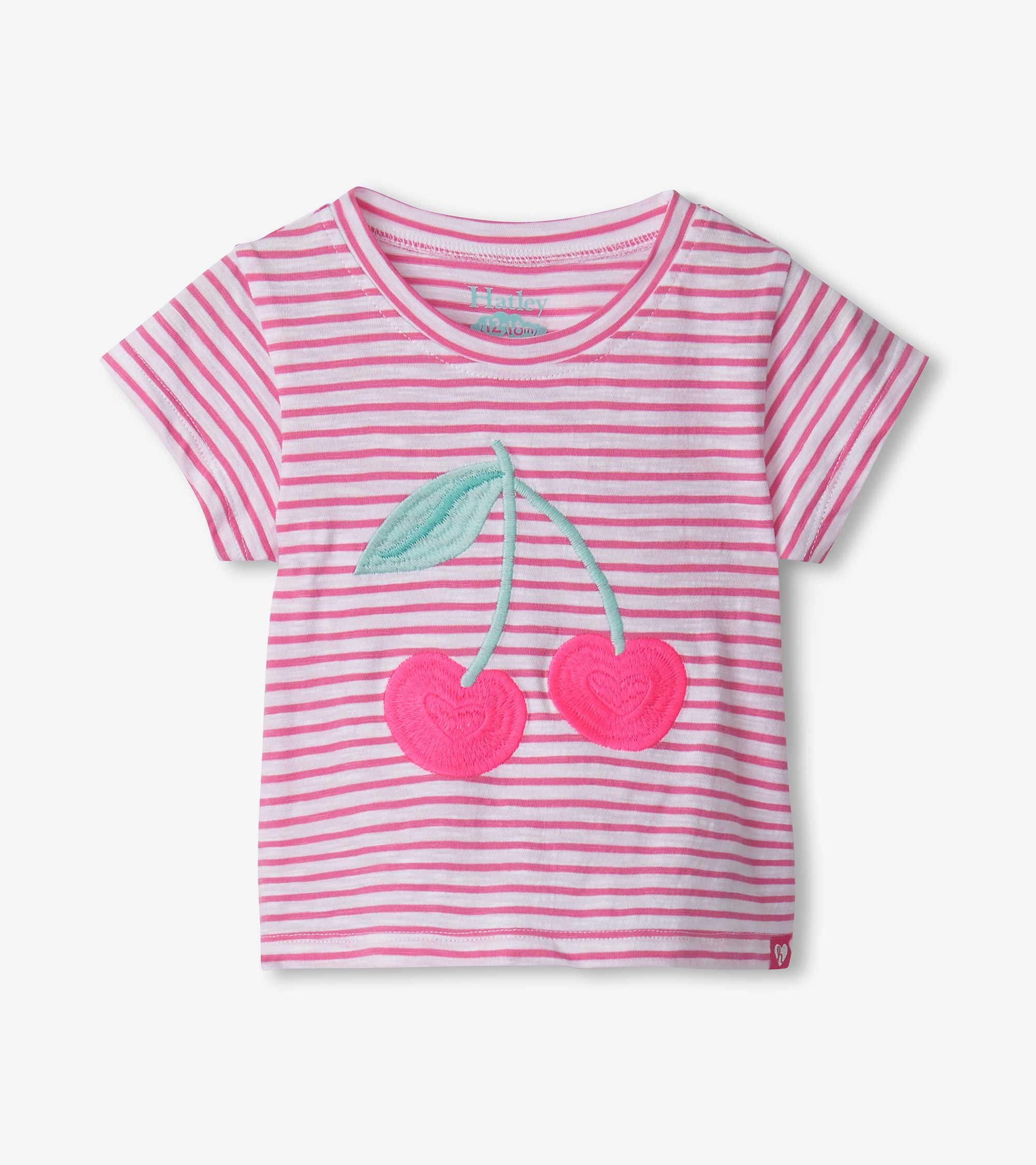 Baby & Toddler Girls Cherry Stripes Graphic Tee | Hatley