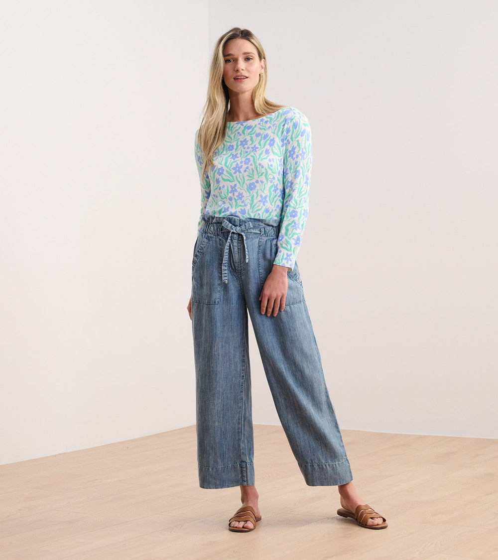 3/4 Sleeve Knit Breton - Painted Flowers | Hatley Sale Women