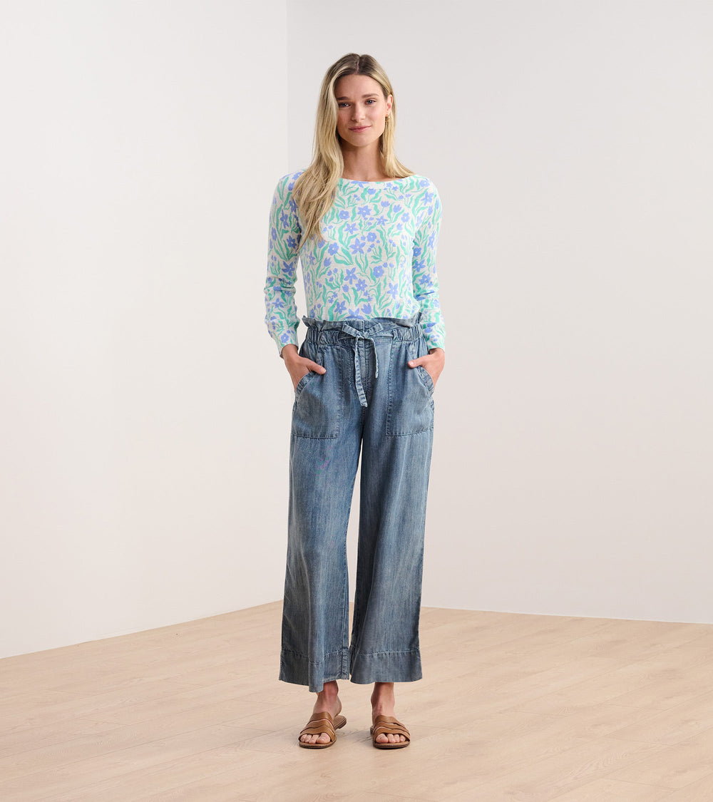 3/4 Sleeve Knit Breton - Painted Flowers | Hatley Sale Women