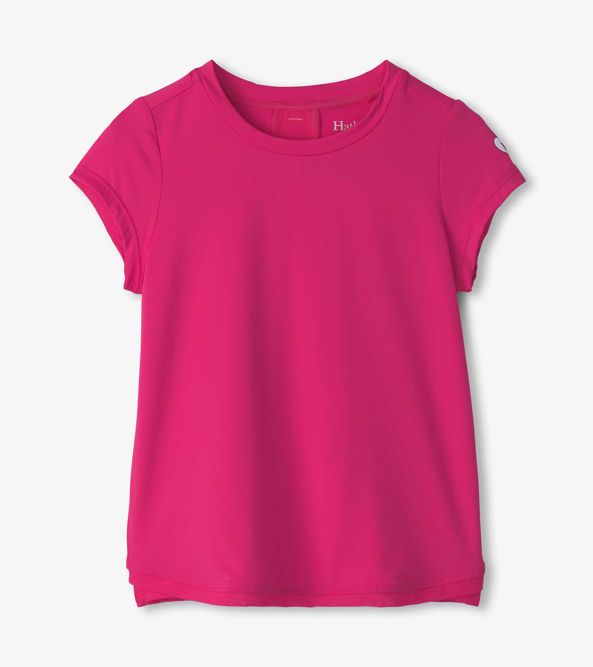 Girls Pink Mesh Trim T-Shirt | Hatley Discount Girls