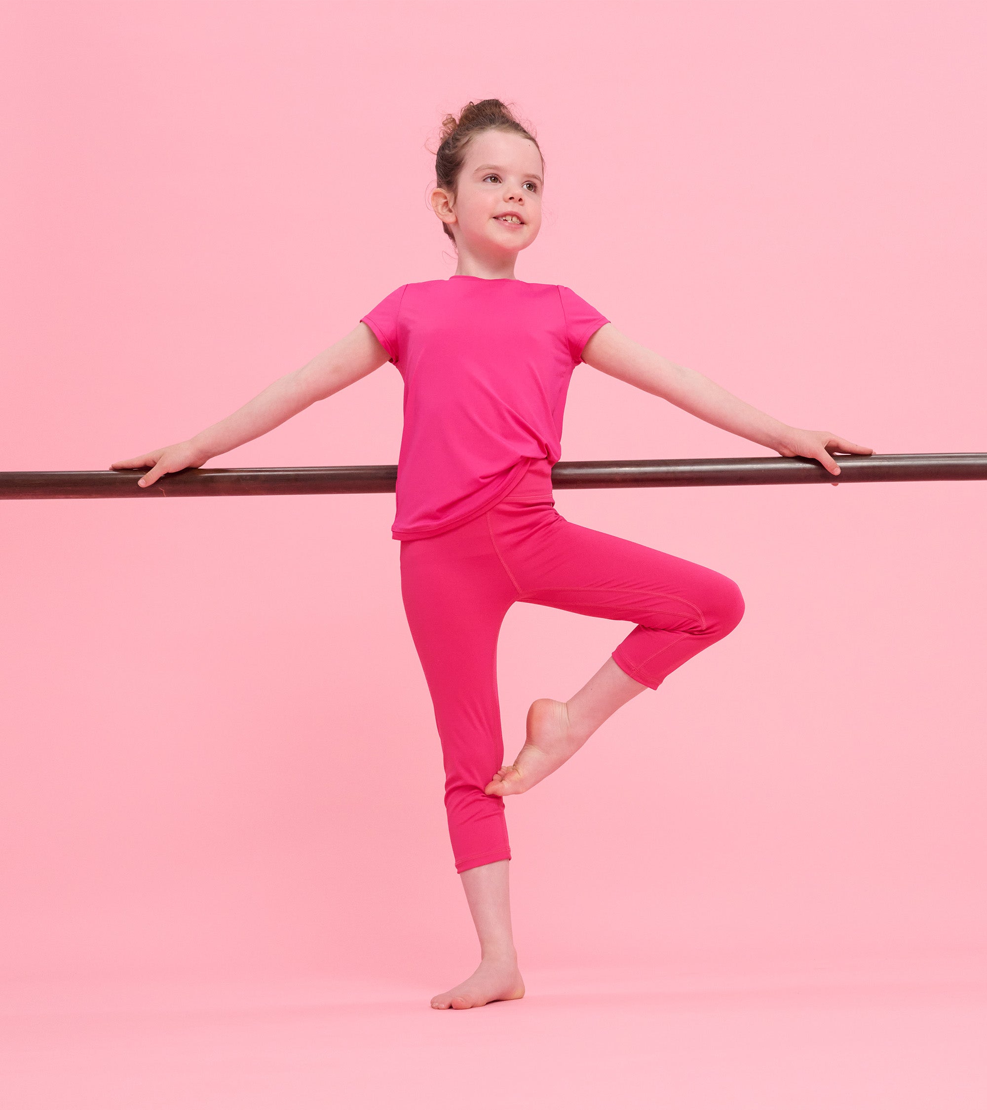 Girls Pink Mesh Trim T-Shirt | Hatley Discount Girls