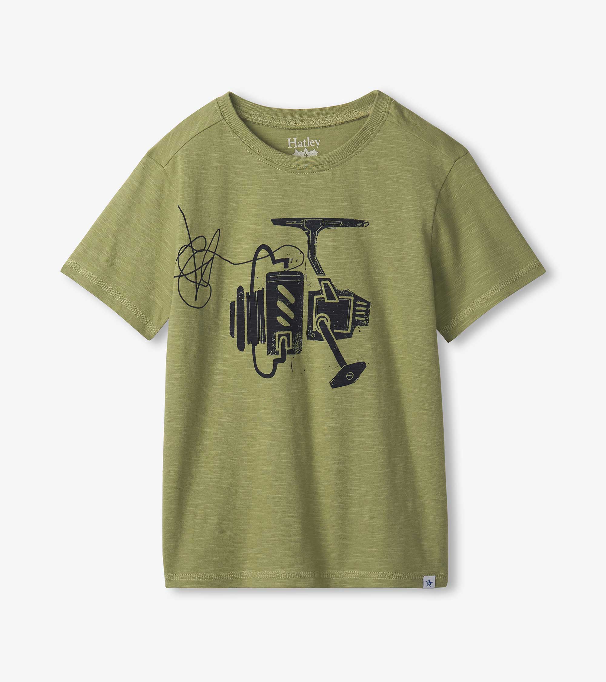 Boys Fishing Reel Graphic Tee | Hatley Discount Boys