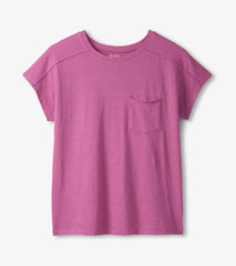Slouchy Pocket Tee - Orchid | Hatley Outlet Women