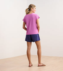 Slouchy Pocket Tee - Orchid | Hatley Outlet Women