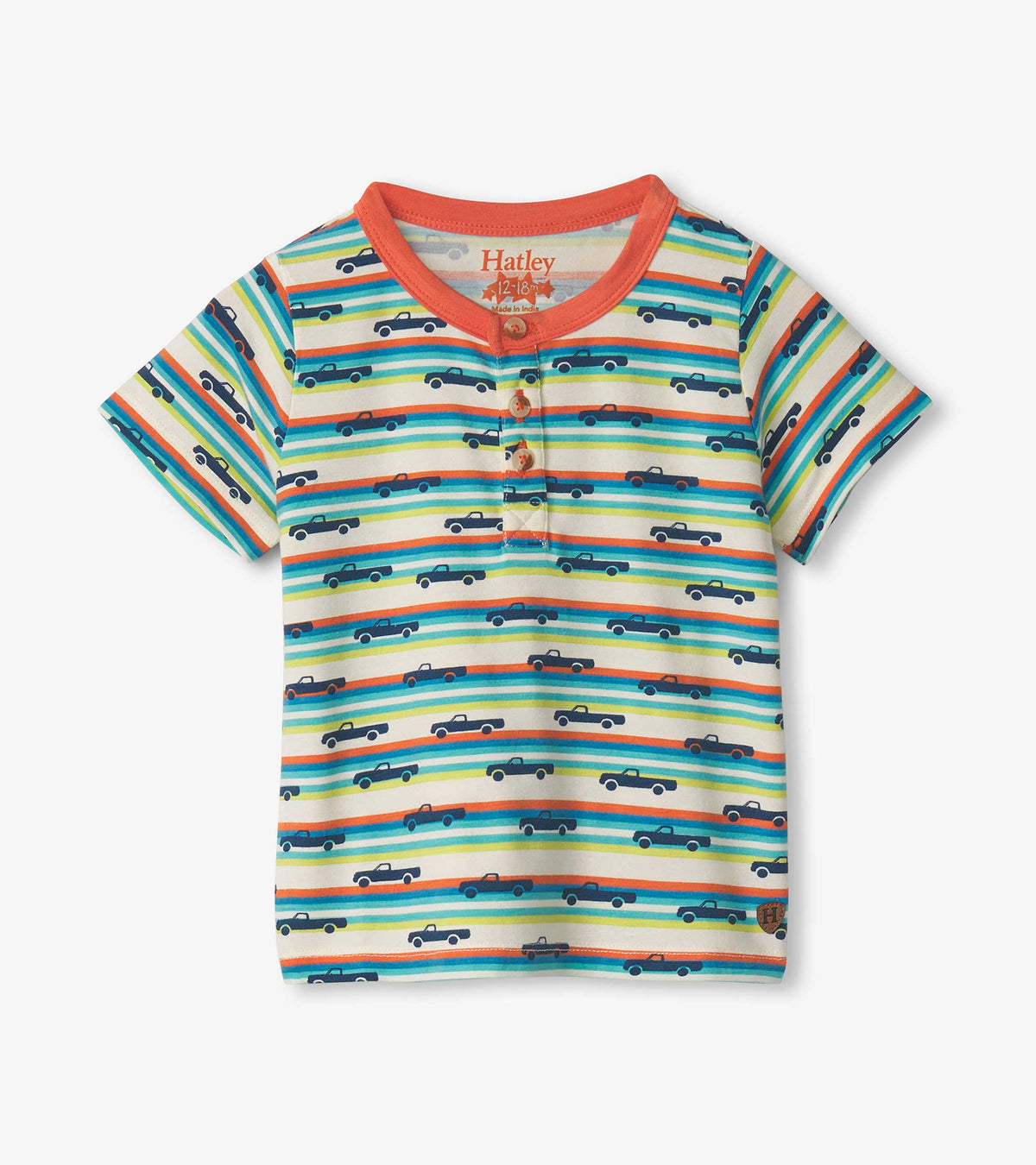 Baby & Toddler Boys Pick Up Truck Bamboo Henley | Hatley Baby & Toddler