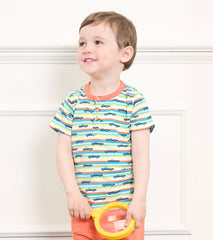 Baby & Toddler Boys Pick Up Truck Bamboo Henley | Hatley Baby & Toddler