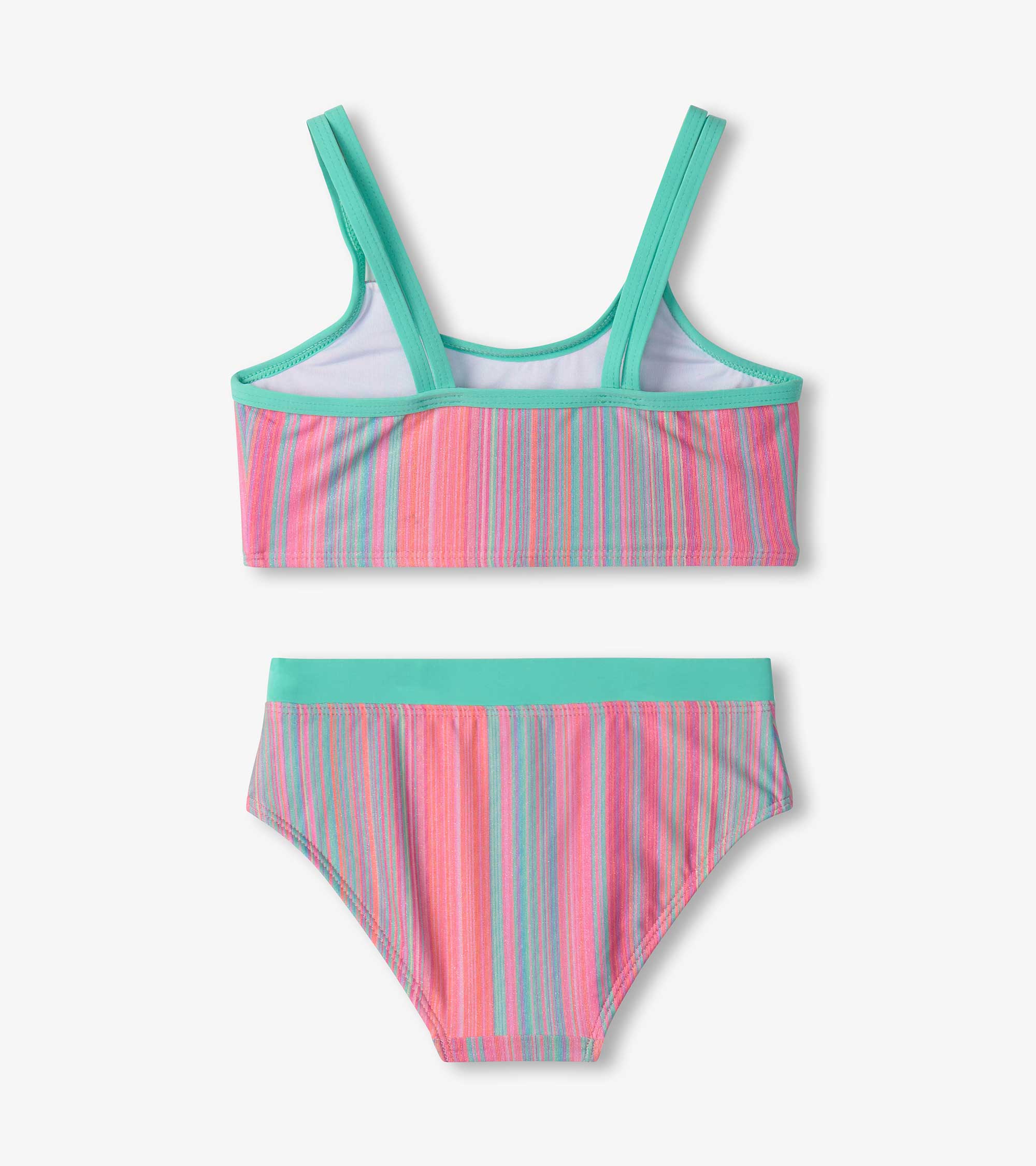 Girls Shimmer Stripe Bikini Set | Hatley For Girls