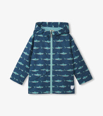 Boys Shark Tank Zip-Up Lightweight Rain Jacket | Hatley US Boys