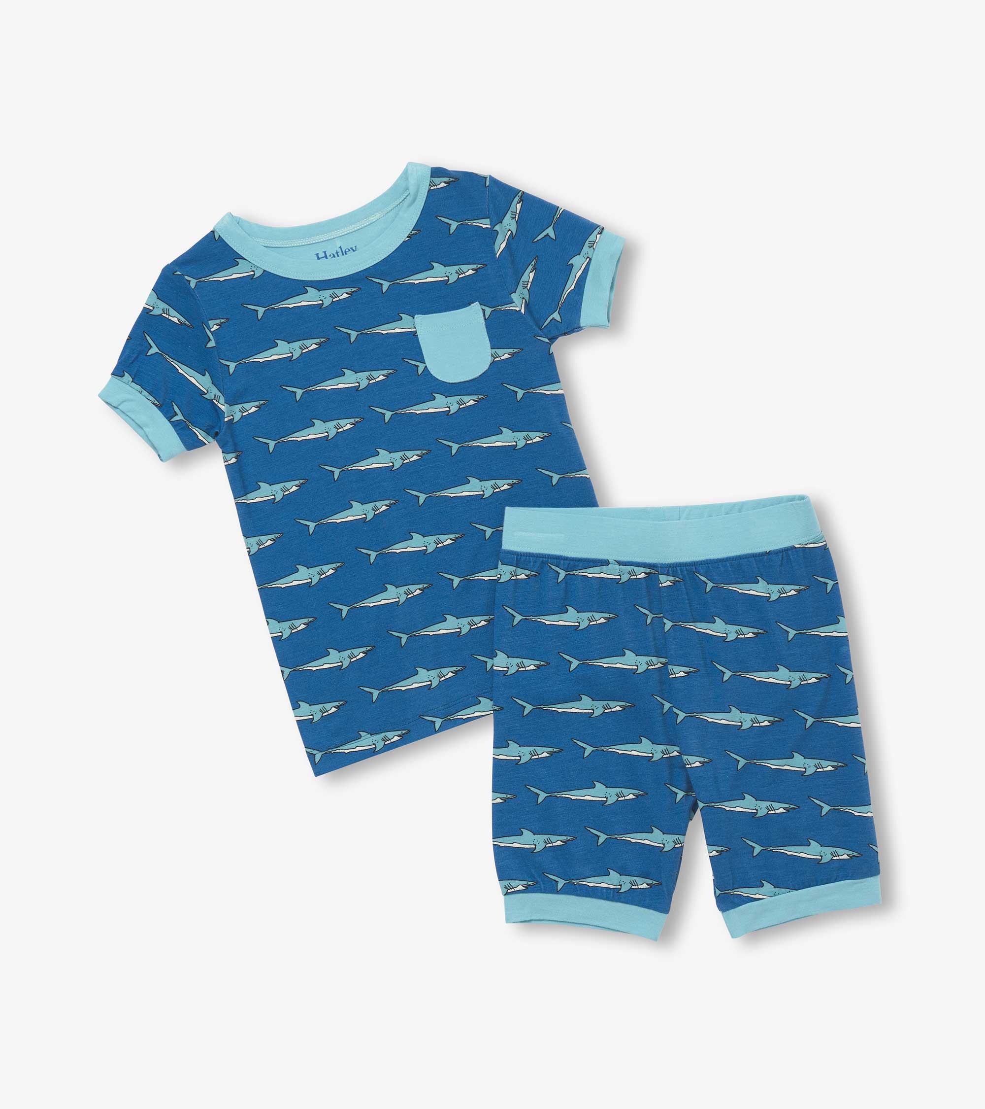 Boys Shark Tank Bamboo Short Pajama Set | Hatley