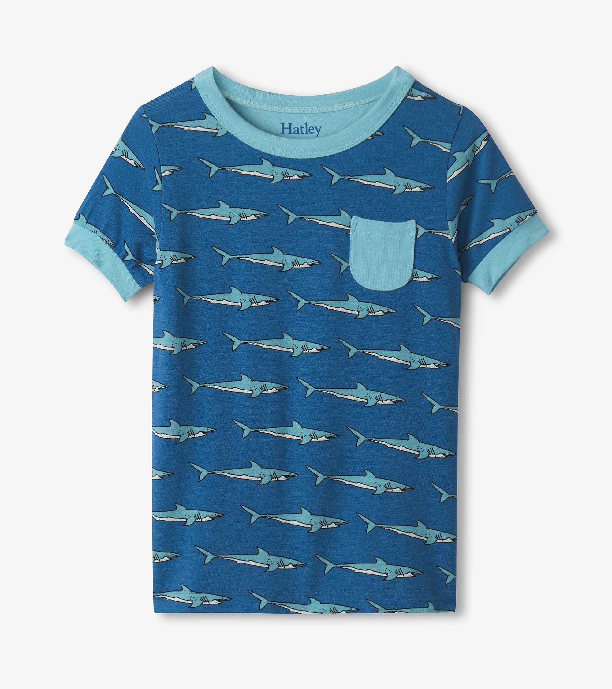 Boys Shark Tank Bamboo Short Pajama Set | Hatley