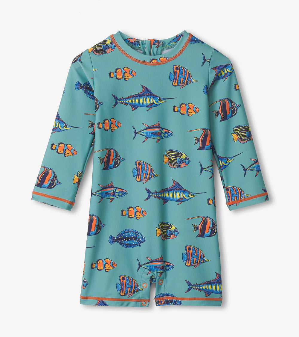 Baby Boys Tropical Fish One-Piece Rashguard | Hatley Onsale Baby & Toddler