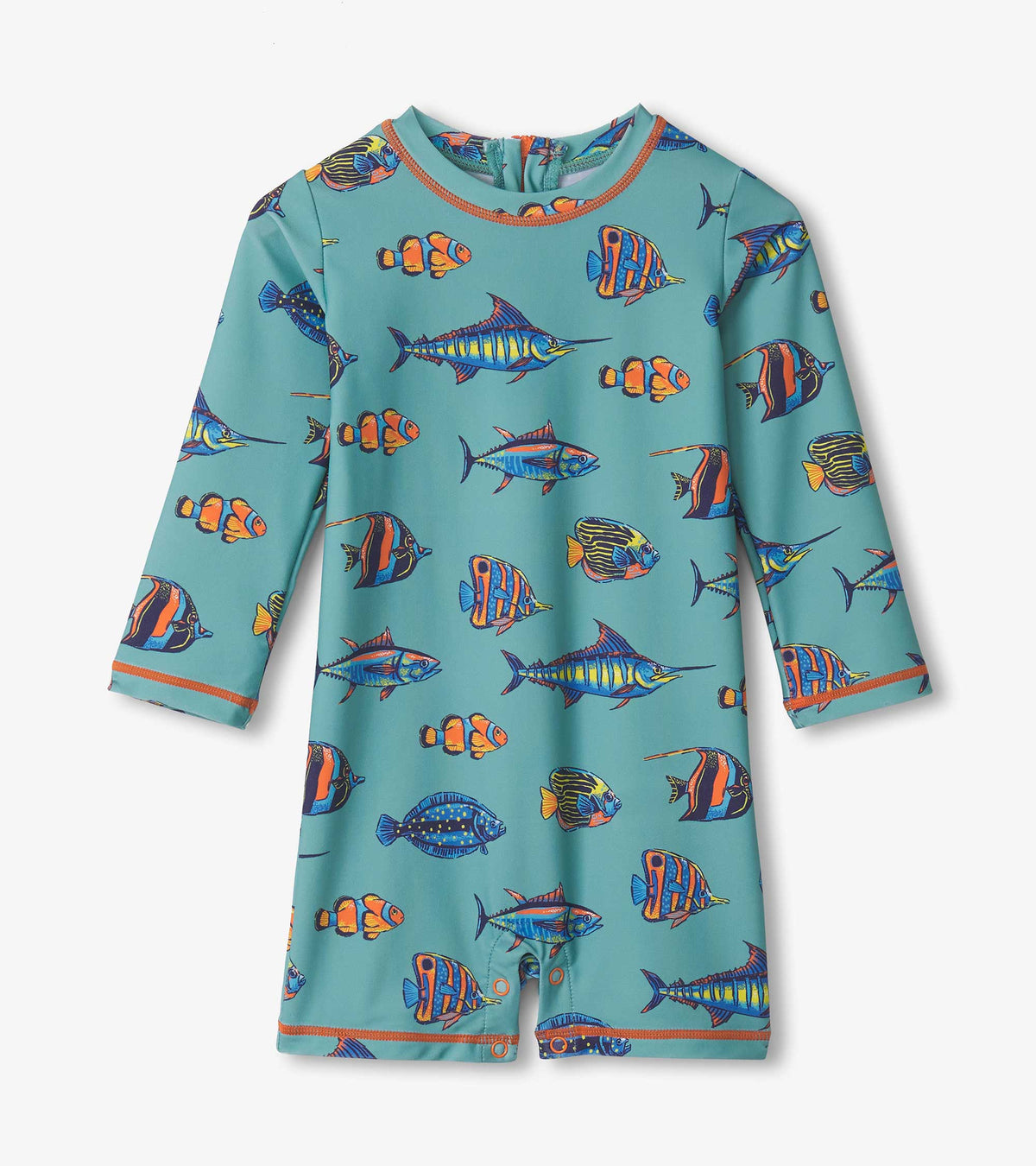 Baby Boys Tropical Fish One-Piece Rashguard | Hatley Onsale Baby & Toddler