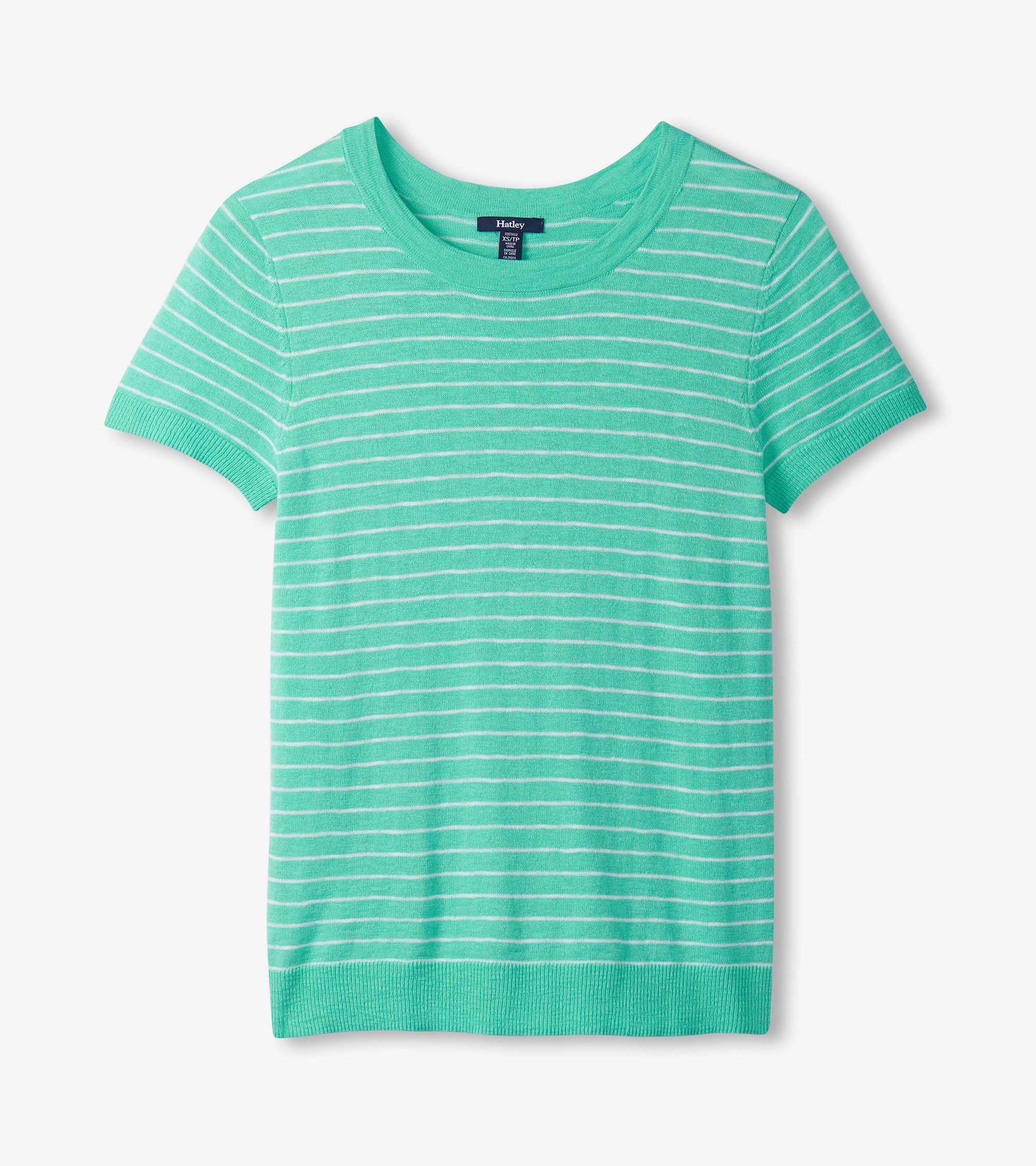 Simone Knit Tee - Teal Stripes | Hatley Onsale Women