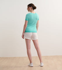 Simone Knit Tee - Teal Stripes | Hatley Onsale Women