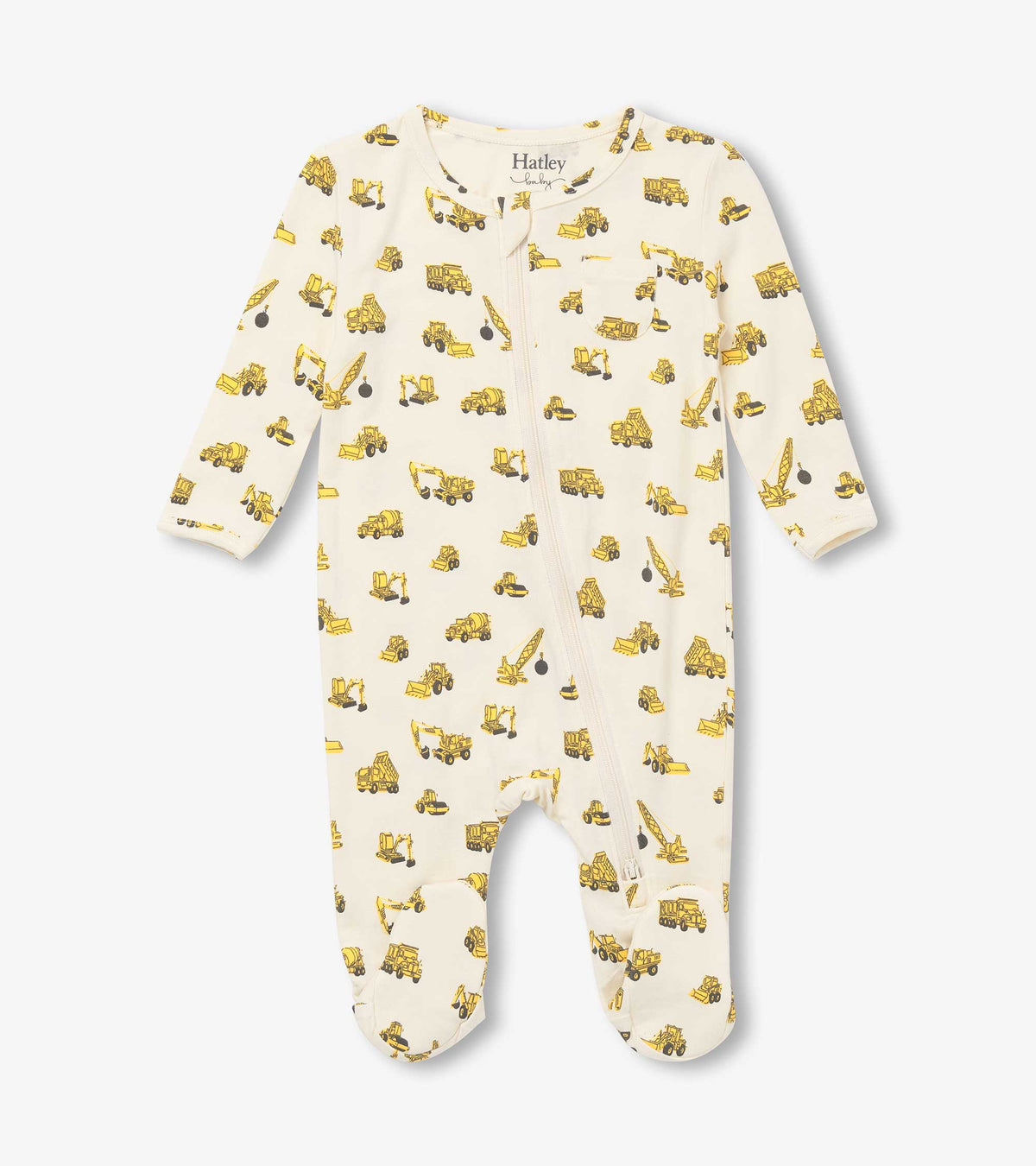Baby Boys Under Construction Footed Sleeper | Hatley Discount Baby & Toddler