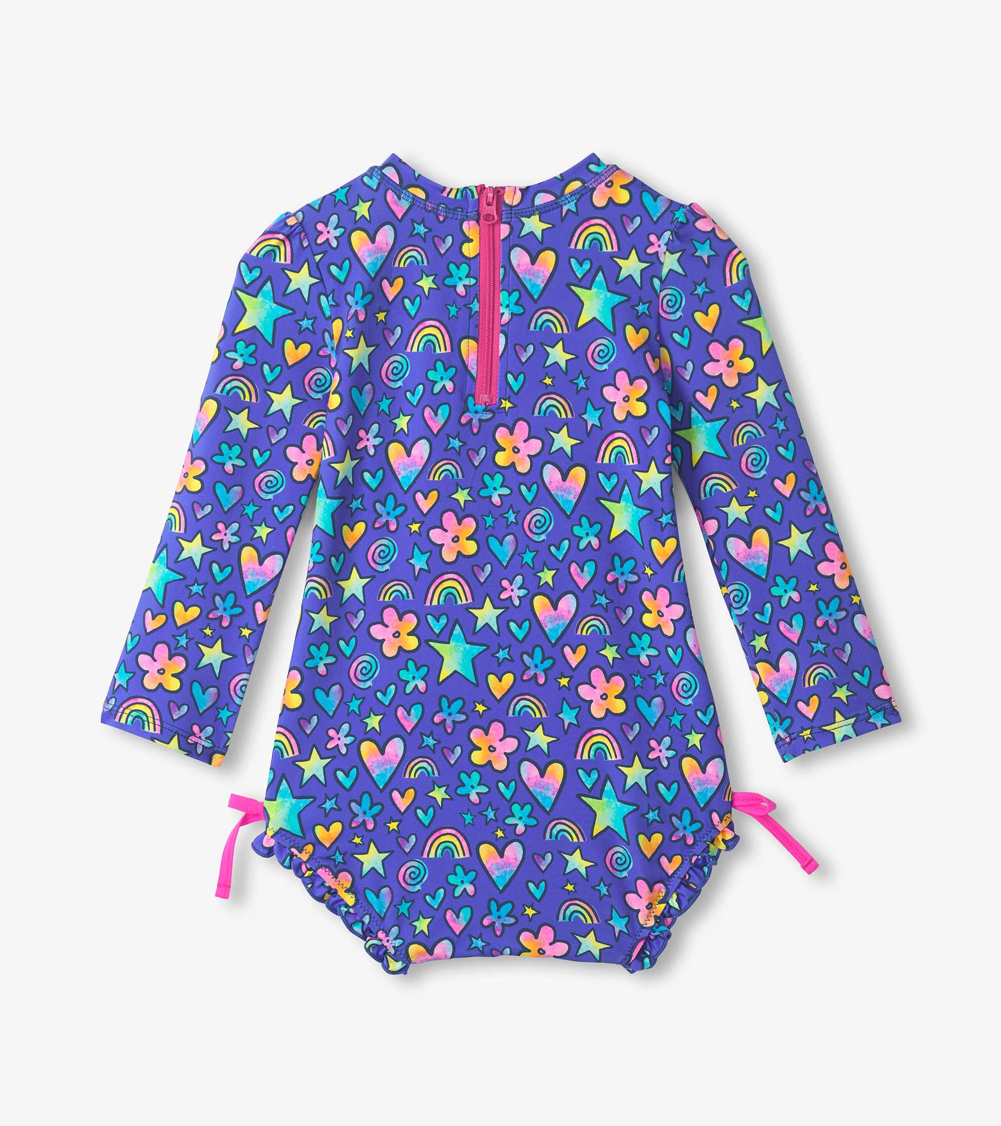 Baby Girls Watercolor Doodles Rashguard Swimsuit | Hatley Sale Baby & Toddler
