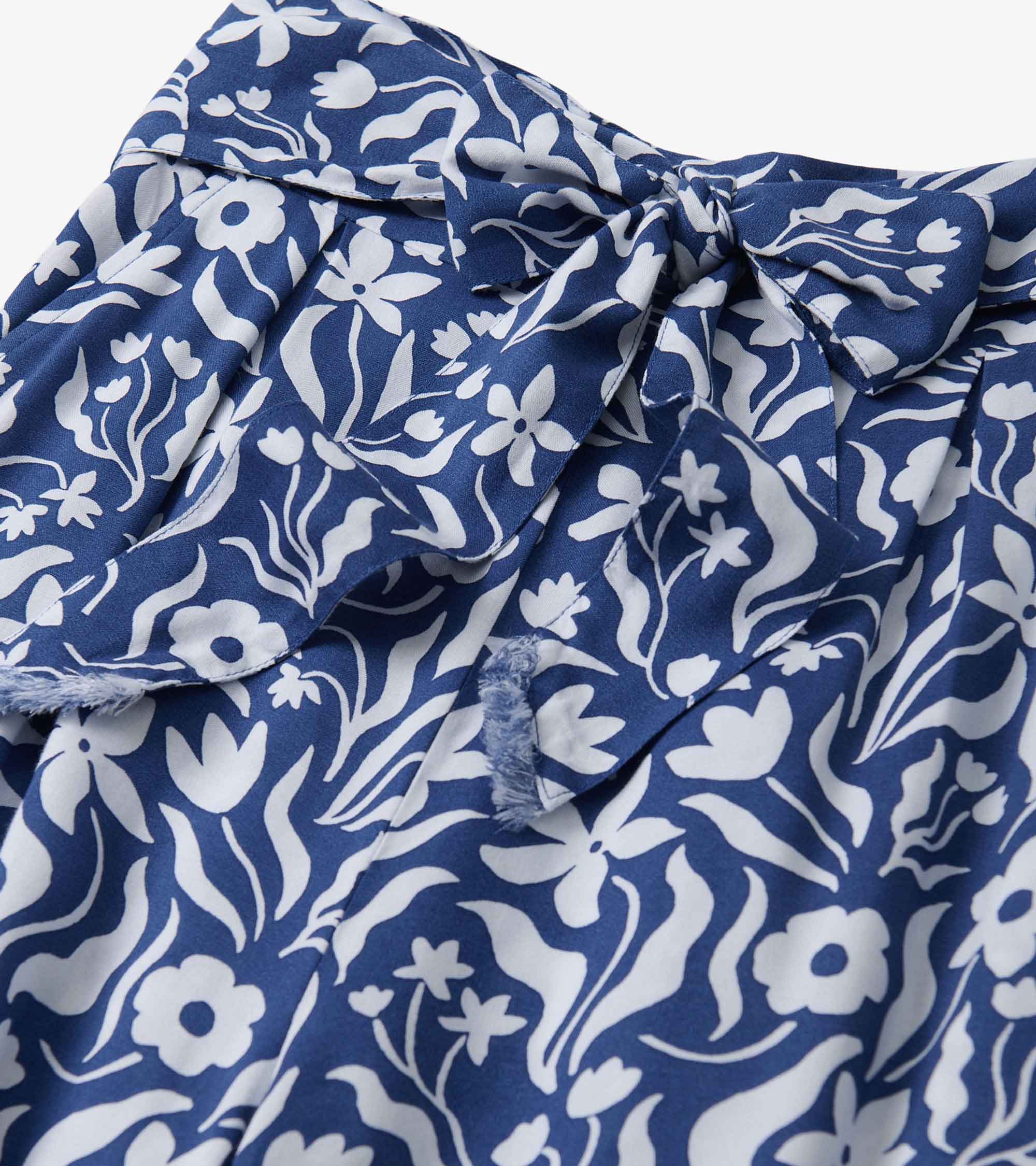 Belted Wide Leg Pants - Wavy Flowers | Hatley Discount Women