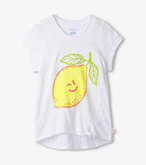 Girls Happy Lemon Tie Front T-Shirt | Hatley US Girls