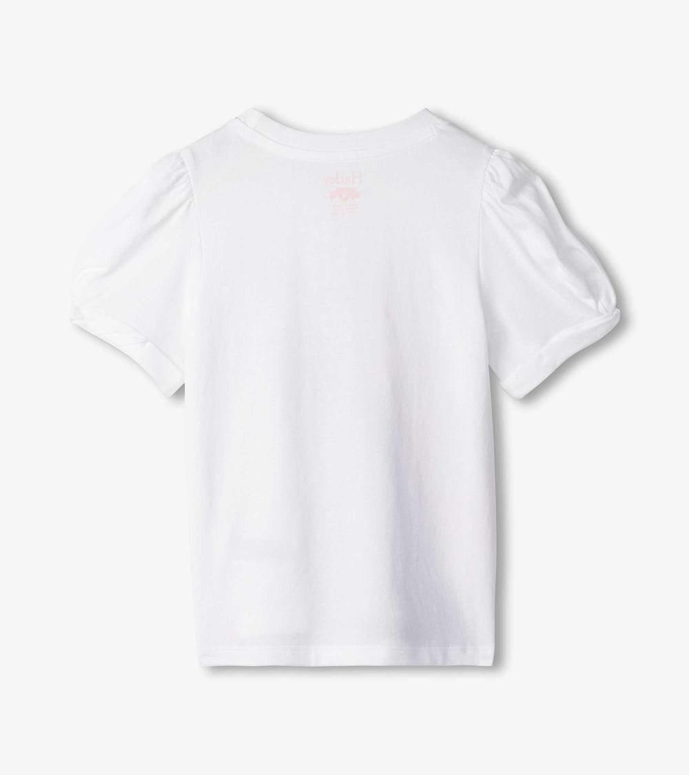 Girls Soft Horse Twisted Sleeve Tee | Hatley US Girls