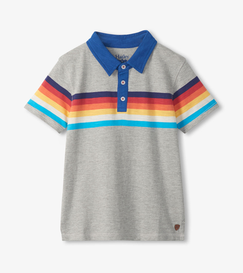 Boys 70's Stripes Polo T-Shirt | Hatley US Boys