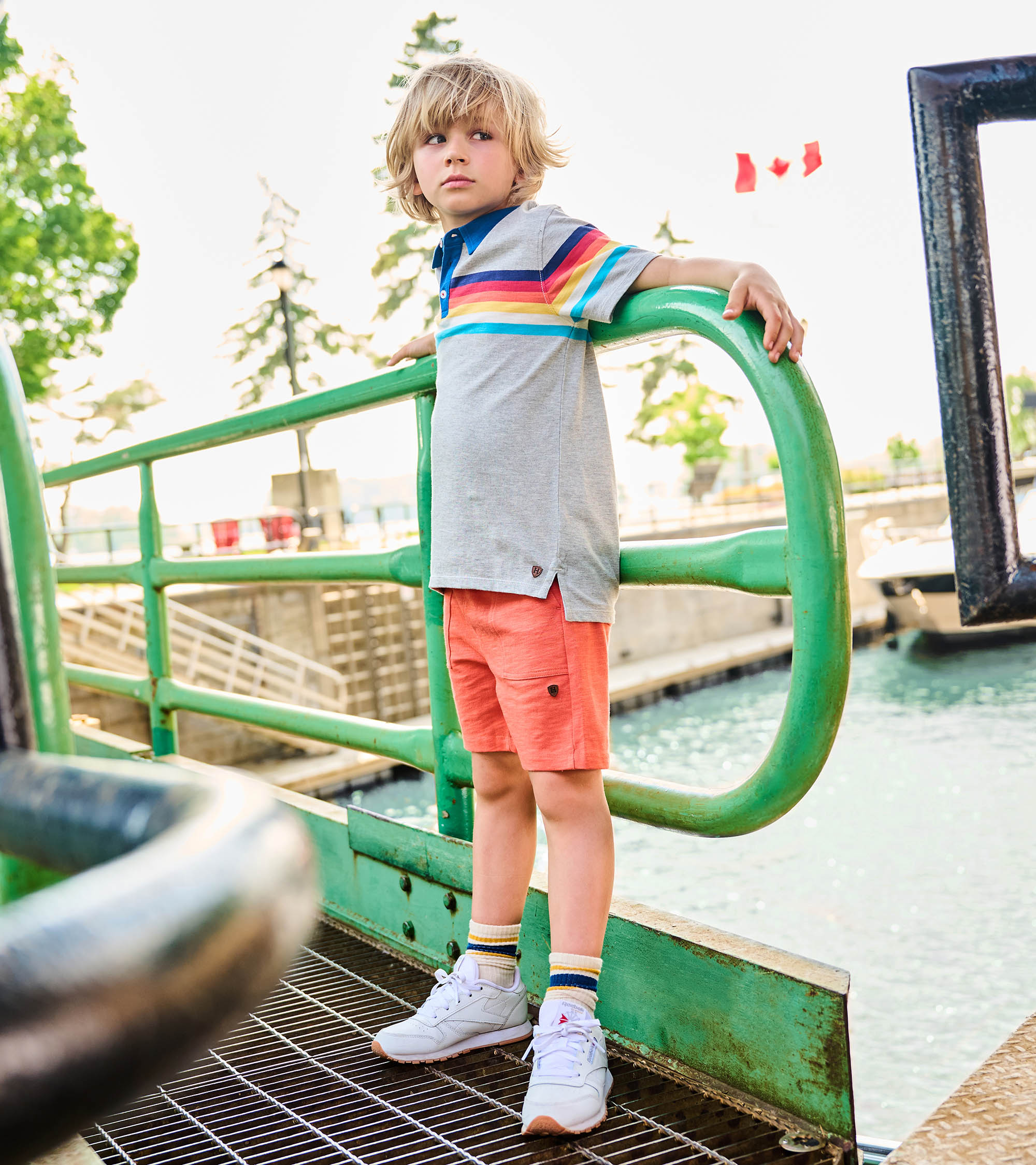Boys 70's Stripes Polo T-Shirt | Hatley US Boys