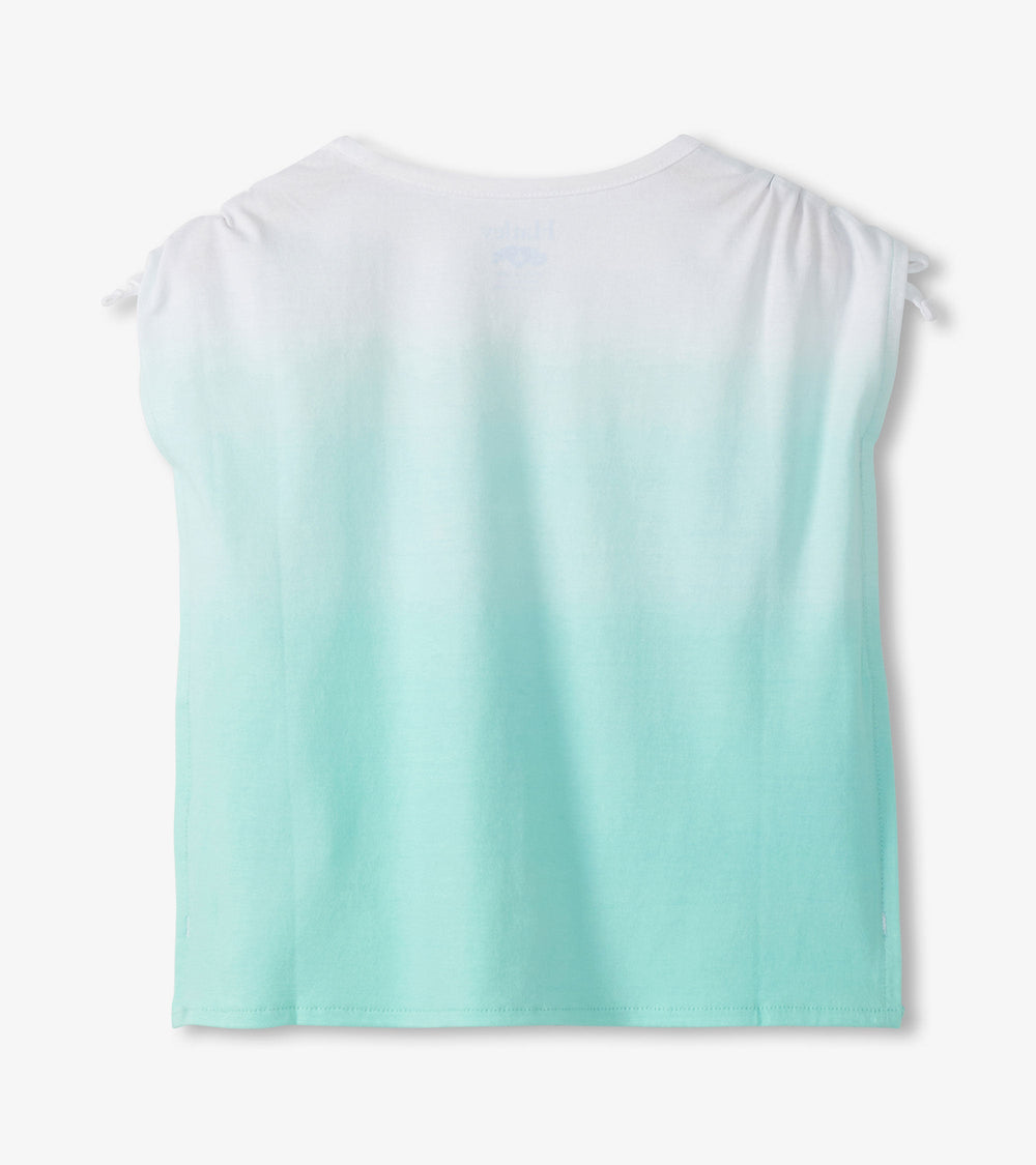 Girls Mermaid Tail Cinched Shoulder Top | Hatley Discount Girls