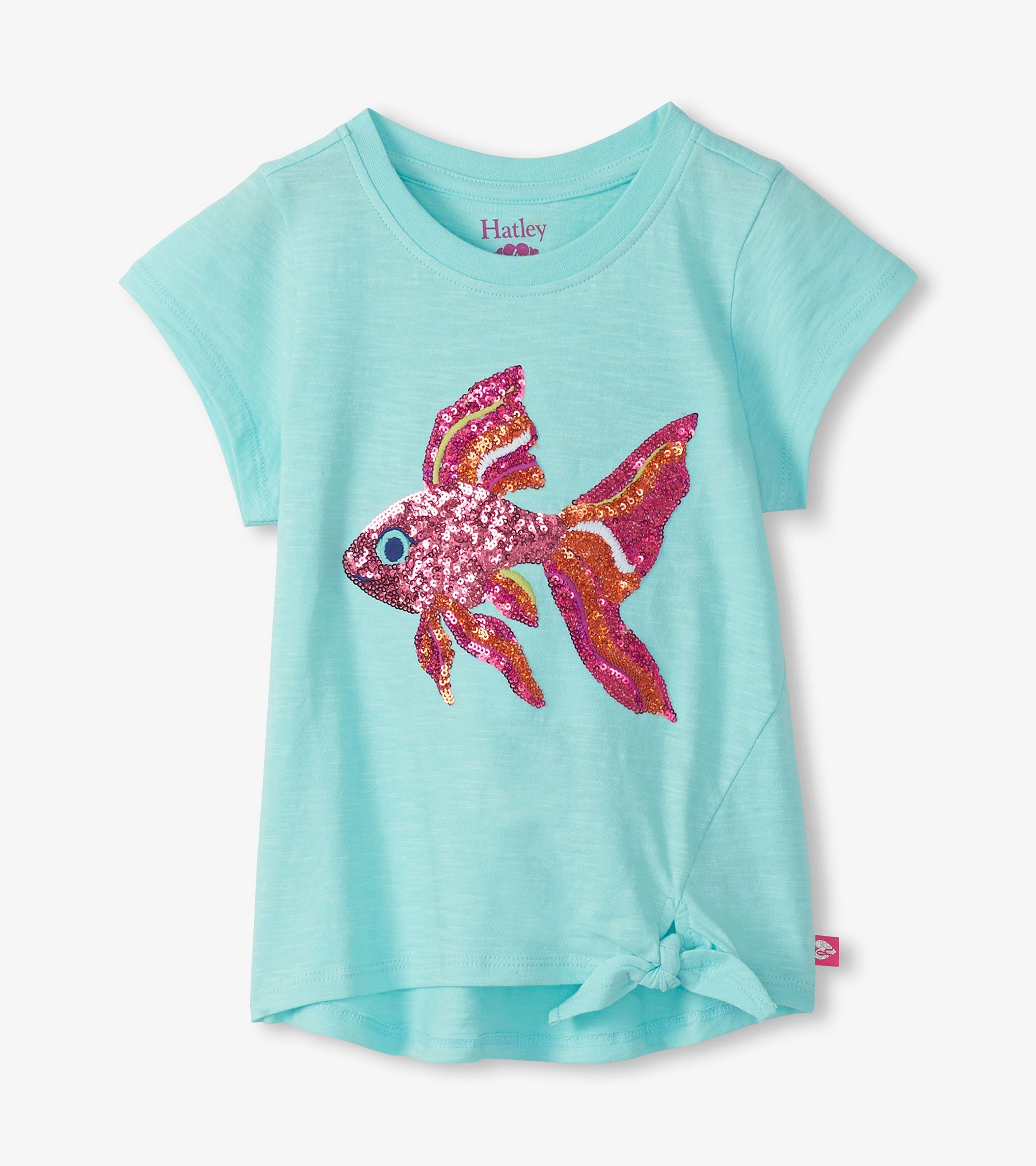 Girls Tropical Fish Tie Front T-Shirt | Hatley