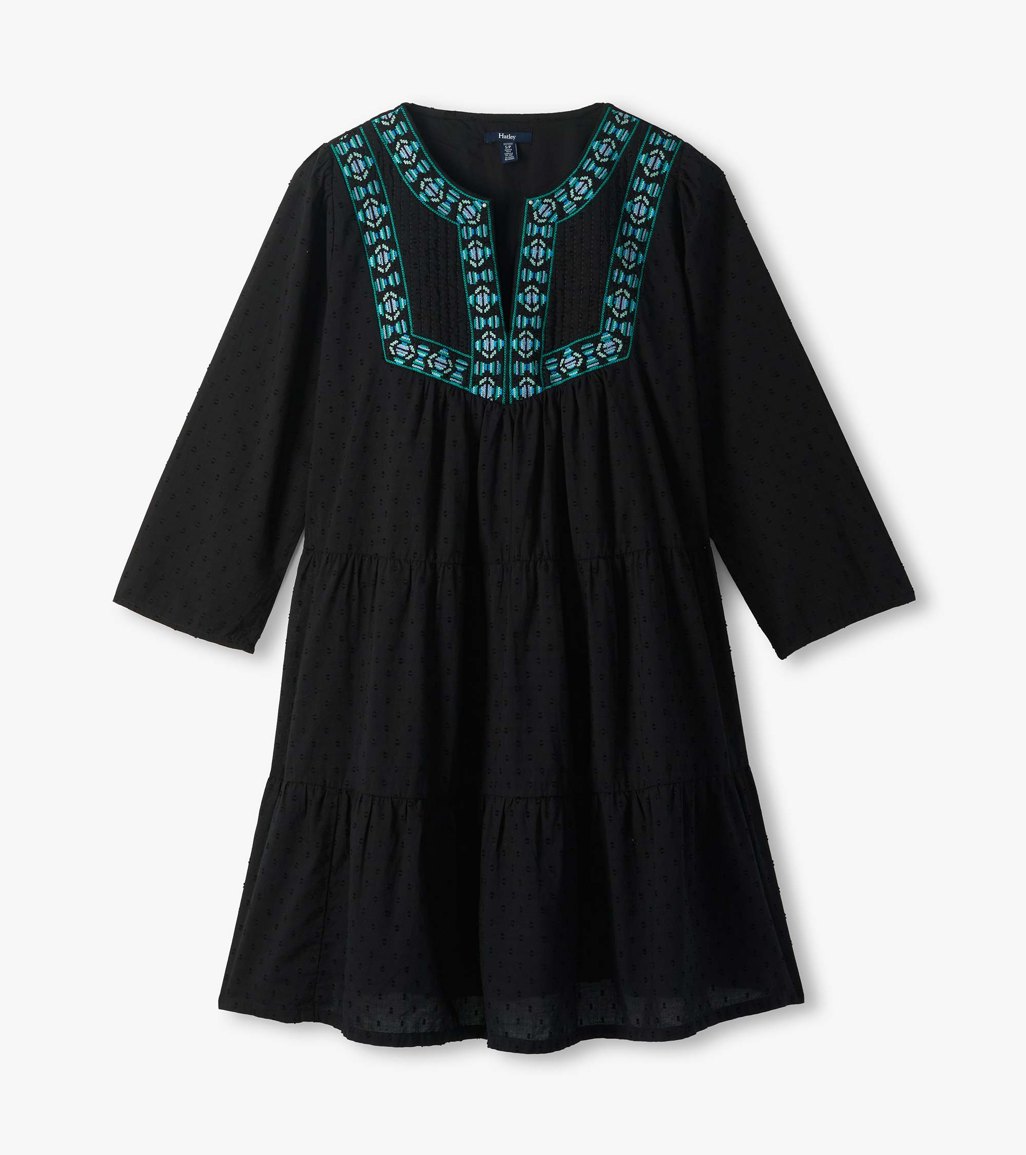 Amira Tiered Dress - Black Swiss Dot | Hatley Outlet Women