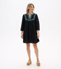 Amira Tiered Dress - Black Swiss Dot | Hatley Outlet Women