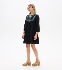 Amira Tiered Dress - Black Swiss Dot | Hatley Outlet Women