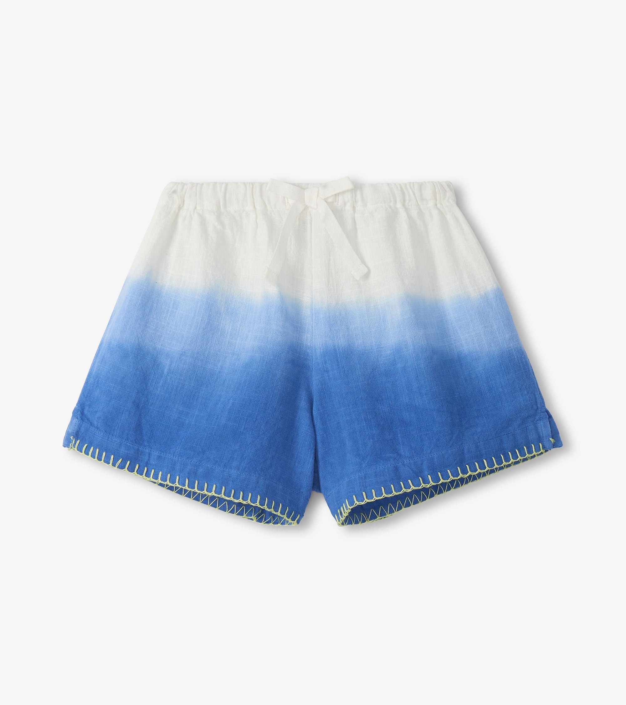 Girls Cobalt Dip Dye Woven Easy Shorts | Hatley Discount Girls
