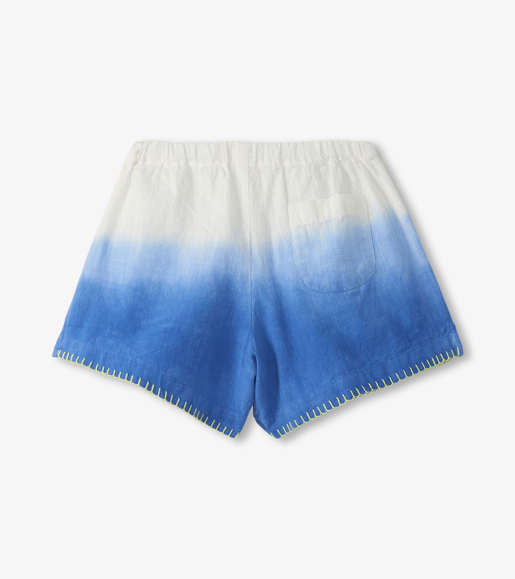 Girls Cobalt Dip Dye Woven Easy Shorts | Hatley Discount Girls
