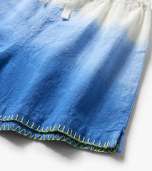 Girls Cobalt Dip Dye Woven Easy Shorts | Hatley Discount Girls