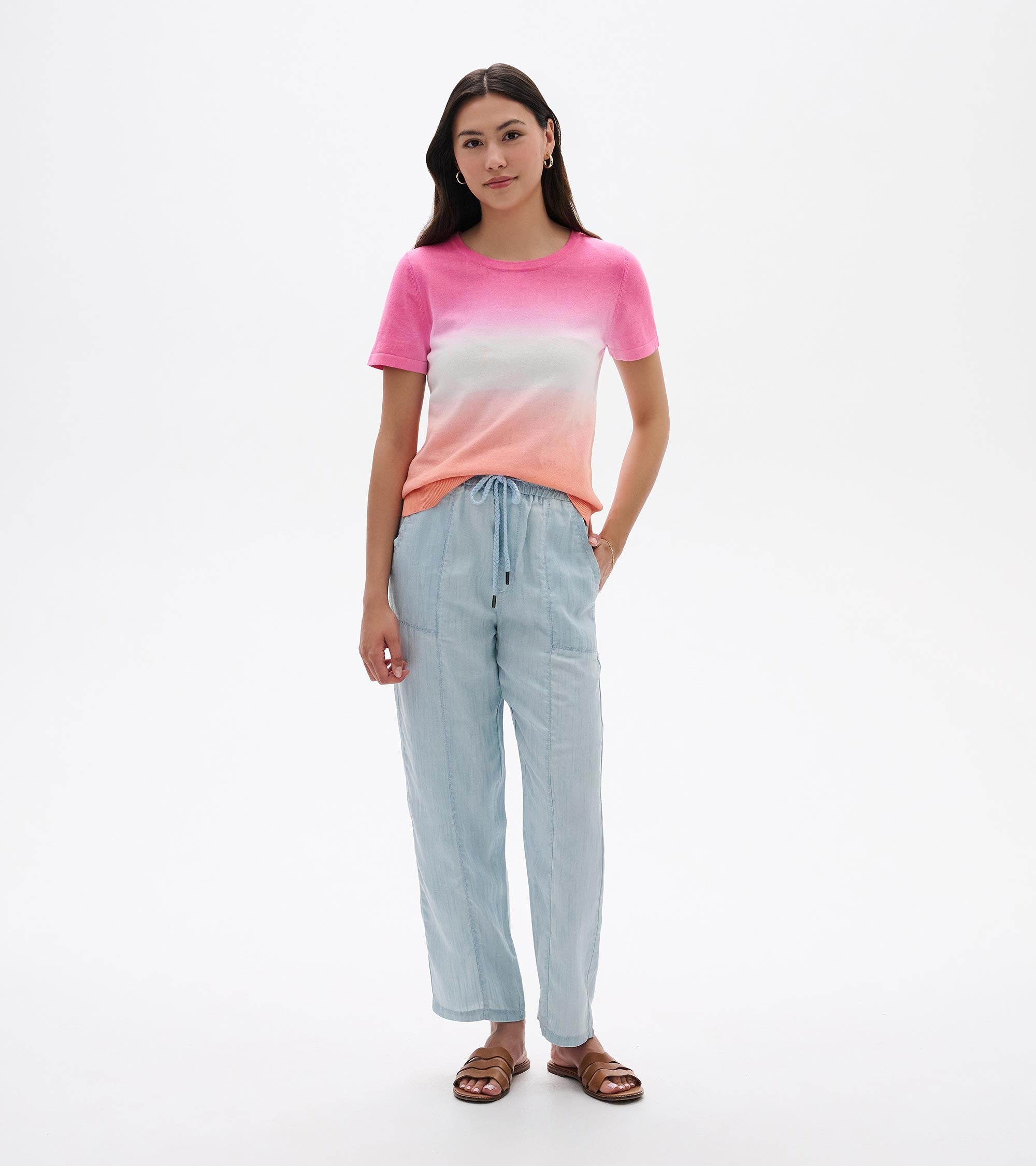 Simone Knit Tee - Beachy Dip Dye | Hatley Outlet Women
