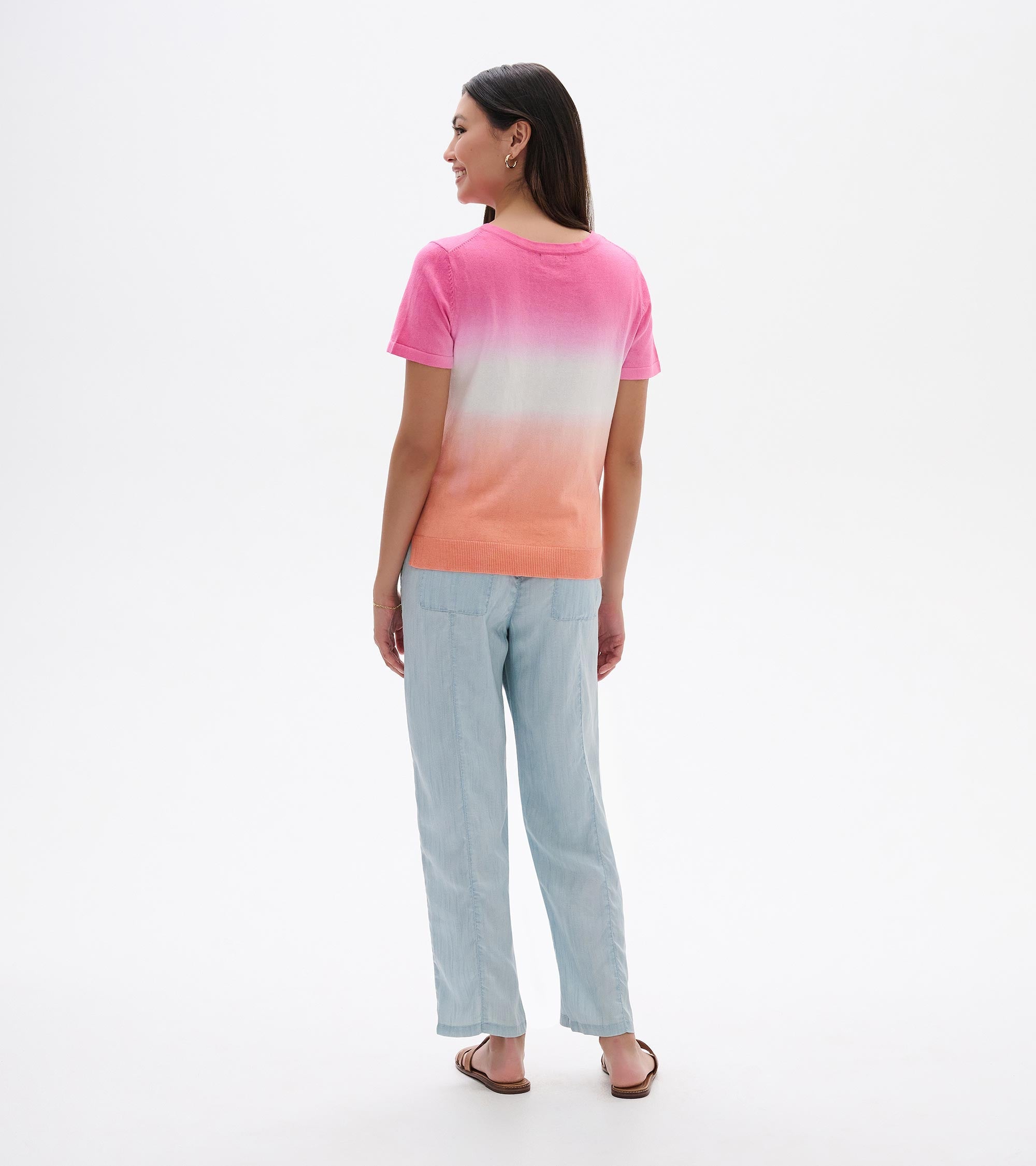 Simone Knit Tee - Beachy Dip Dye | Hatley Outlet Women