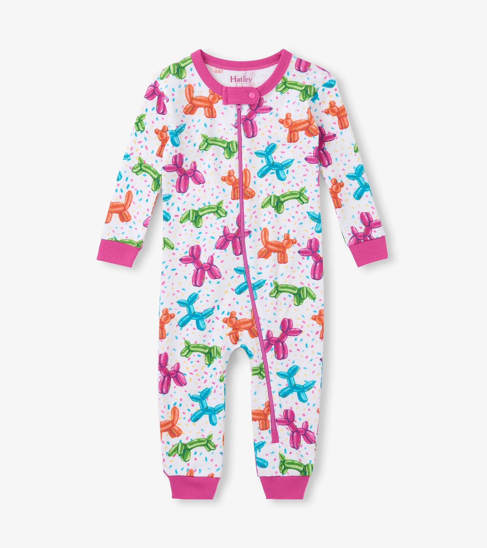 Baby Girls Balloon Pets Cotton Sleeper | Hatley